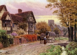 Októberi este Steventonban, Berkshire-ben alkotó: Alfred Robert Quinton